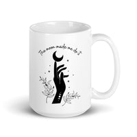 The Moon Made Me Do It White glossy mug