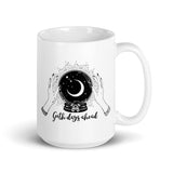 Goth Days Ahead White glossy mug