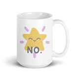 No. Cute Kawaii Star White glossy mug