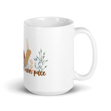 Move At Your Own Pace White glossy mug