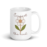 Compost The Rich White glossy mug