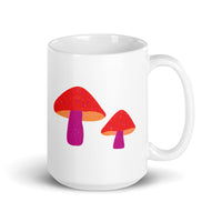 Lesbian Pride Mushrooms White glossy mug