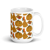 Fall Weather White glossy mug