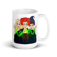 Hocus Sisters White glossy mug