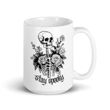 Stay Spooky White glossy mug