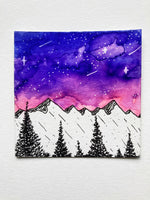 Mini Watercolor Landscape Painting