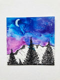 Mini Watercolor Landscape Painting