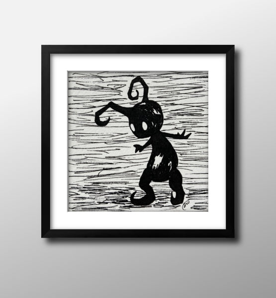 Mini Original Ink Art Heartless