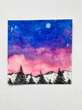 Mini Watercolor Landscape Painting