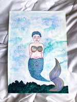 Original Watercolor Mermaid