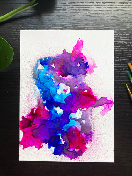 Abstract Unicorn Original Art