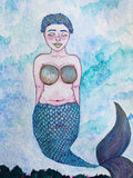 Original Watercolor Mermaid