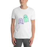 6 Feet Away Sad Ghost Comic Short-Sleeve Unisex T-Shirt