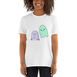 6 Feet Away Sad Ghost Comic Short-Sleeve Unisex T-Shirt