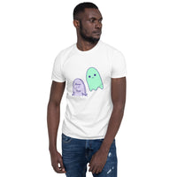 6 Feet Away Sad Ghost Comic Short-Sleeve Unisex T-Shirt