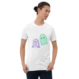 6 Feet Away Sad Ghost Comic Short-Sleeve Unisex T-Shirt