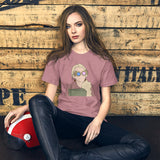 Spectacles Girl Short-Sleeve Unisex T-Shirt