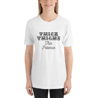 Thick Thighs Thin Patience Short-Sleeve Unisex T-Shirt