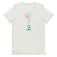 Sad Ghost Comic Balloon Flight Unisex t-shirt