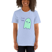 I miss hugs Sad Ghost Comic Short-Sleeve Unisex T-Shirt