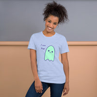 I miss hugs Sad Ghost Comic Short-Sleeve Unisex T-Shirt