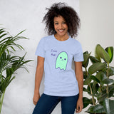 I miss hugs Sad Ghost Comic Short-Sleeve Unisex T-Shirt