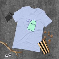 I miss hugs Sad Ghost Comic Short-Sleeve Unisex T-Shirt