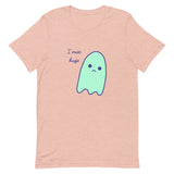 I miss hugs Sad Ghost Comic Short-Sleeve Unisex T-Shirt