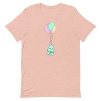 Sad Ghost Comic Balloon Flight Unisex t-shirt