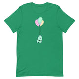 Sad Ghost Comic Balloon Flight Unisex t-shirt