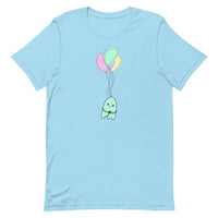 Sad Ghost Comic Balloon Flight Unisex t-shirt