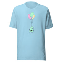 Sad Ghost Comic Balloon Flight Unisex t-shirt