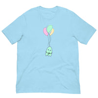 Sad Ghost Comic Balloon Flight Unisex t-shirt