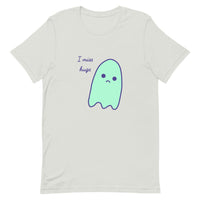 I miss hugs Sad Ghost Comic Short-Sleeve Unisex T-Shirt