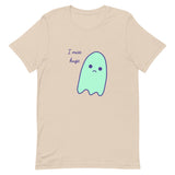 I miss hugs Sad Ghost Comic Short-Sleeve Unisex T-Shirt