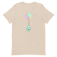 Sad Ghost Comic Balloon Flight Unisex t-shirt