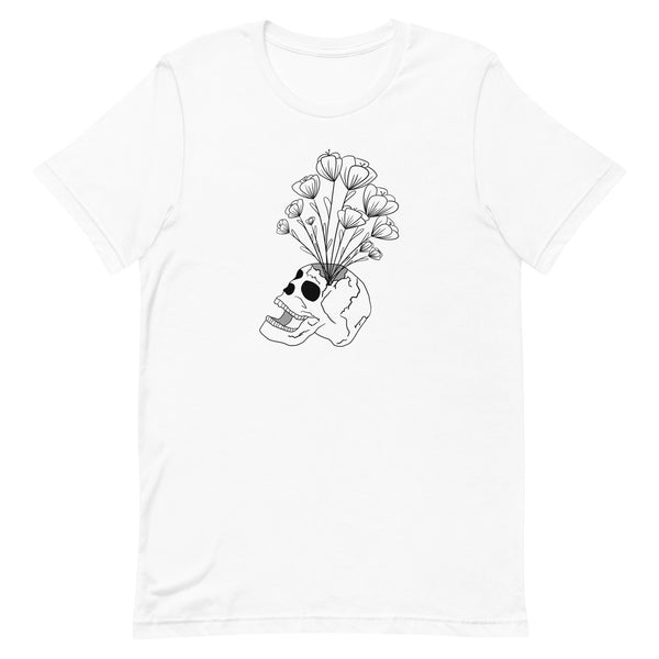 Skull Vase Unisex t-shirt