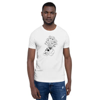 Skull Vase Unisex t-shirt