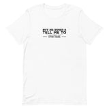 Buy Me Books And Tell Me To STFUATTDLAGG Unisex t-shirt