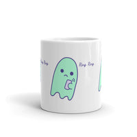 Sad Ghost Comic White glossy mug