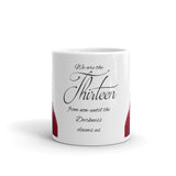 The Thirteen White glossy mug