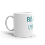 Beach Vibes White glossy mug