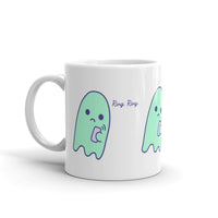 Sad Ghost Comic White glossy mug