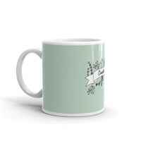 Overthinking mint color glossy mug