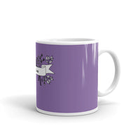 Purple Feed Me glossy mug