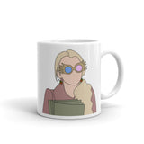 Spectacles Girl  glossy mug