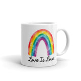 Love is Love White glossy mug