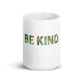 Be Kind White glossy mug