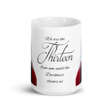 The Thirteen White glossy mug