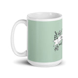 Overthinking mint color glossy mug